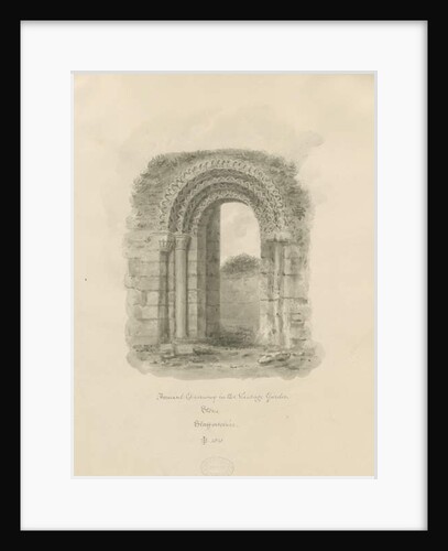 Stone - Ancient Doorway in Vicarage Garden by John Buckler