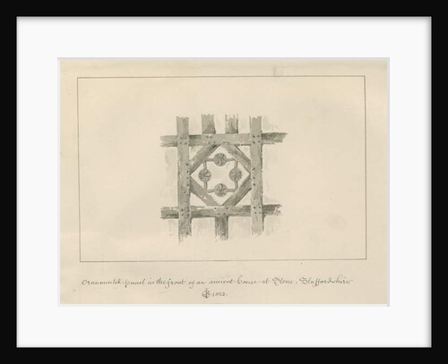 Stone - Ornamental Panel on an Ancient House by John Chessell Buckler