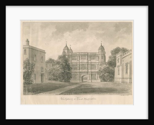 Tixall Hall and Gatehouse by John Buckler