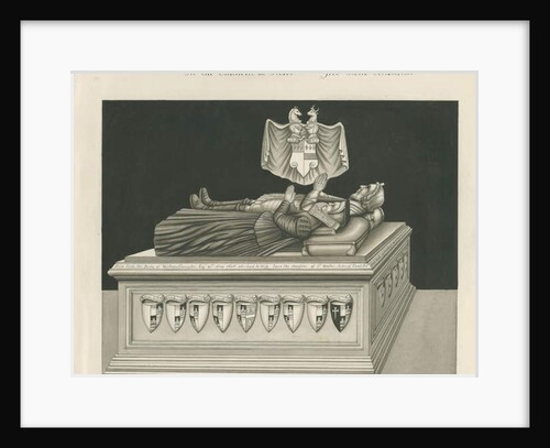 Stone - Tomb of William Crompton: sepia drawing, nd [19th cent] by John Robert Fernyhough