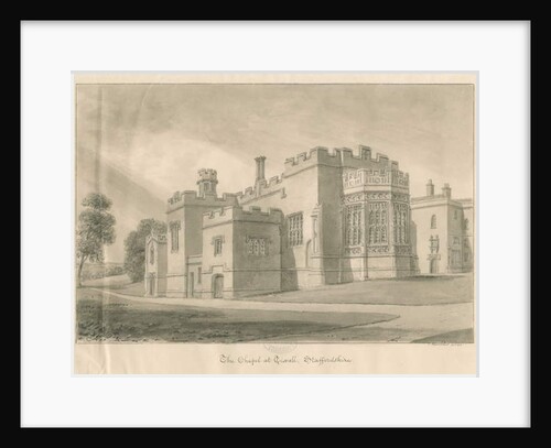 Tixall - Chapel at Tixall Hall by John Buckler