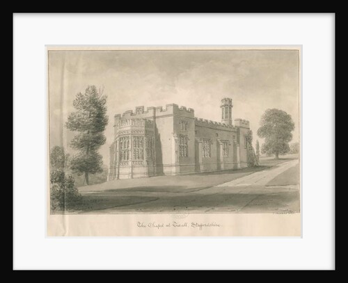 Tixall - Chapel at Tixall Hall by John Buckler
