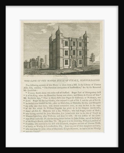 Tixall Hall - Gatehouse by William Carter