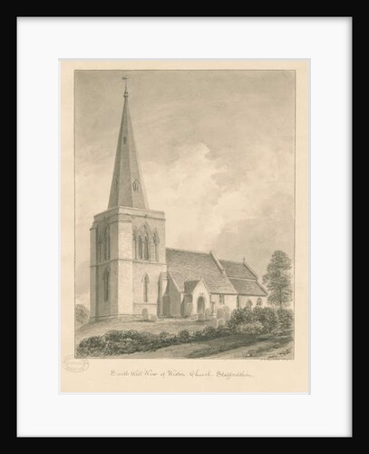 Weston-on-Trent Church by John Chessell Buckler