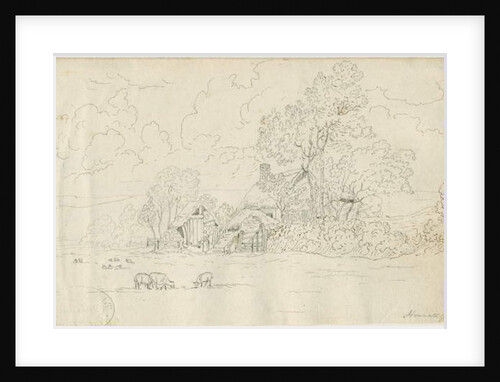 Stonnall Church: pen drawing, 20 Jun 1813 by Henry Curzon Allport