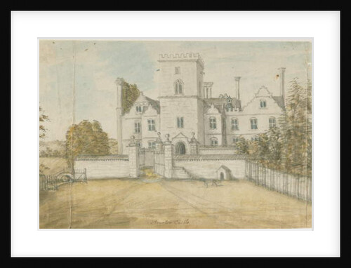 Stourton Castle: engraving by Stebbing Shaw