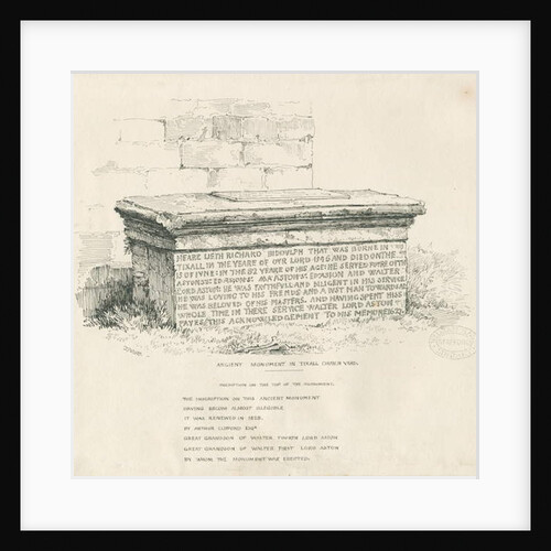 Tixall Church Yard - Table Tomb by Thomas Peploe Wood