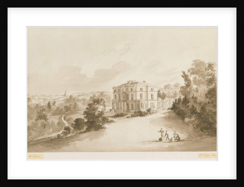 Sedgley - The Ellowes: sepia wash drawing, 1844 by Henry James Noyes