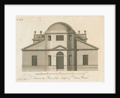 Weston-under-Lizard - The Temple of Diana: engraving, nd [c 1765-1770] by James Paine