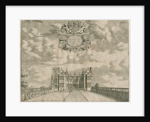 Trentham Hall: engraving, nd [1686] by Michael Burghers
