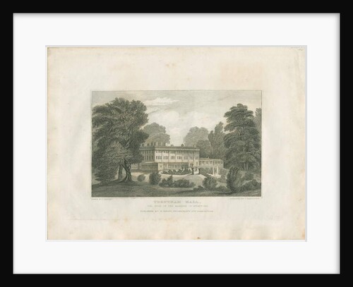 Trentham Hall: engraving by Frederick Calvert
