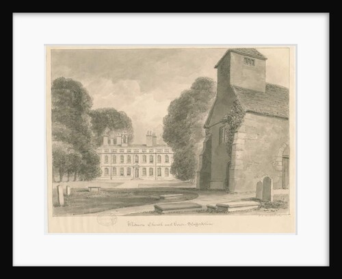 Whitmore Church and House by John Chessell Buckler