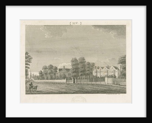 Whittington Hall: engraving, 1797 by School English