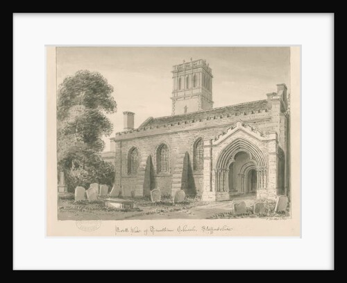 Trentham Church by John Buckler