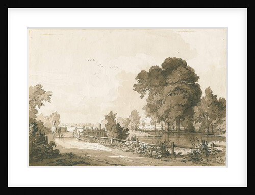 Great Haywood - Floodgates on the River Trent by Thomas Peploe Wood