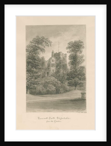 Tamworth Castle: sepia wash drawing, 1838 by John Buckler