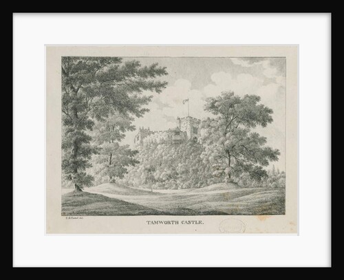 Tamworth Castle: zincograph, nd [1796-1865] by Etienne Bruno Hamel