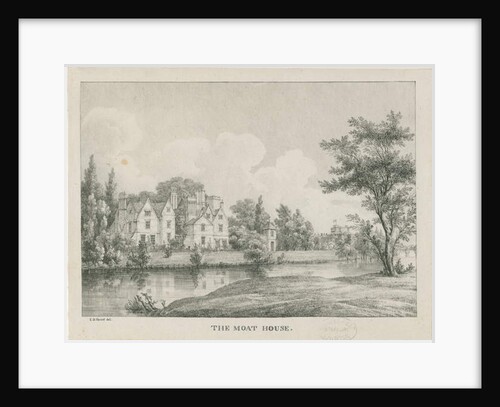 Tamworth - The Moat House: zincograph by Etienne Bruno Hamel