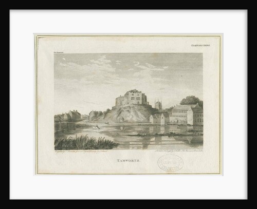 Tamworth Castle: engraving, nd [c 1798] by John Walker