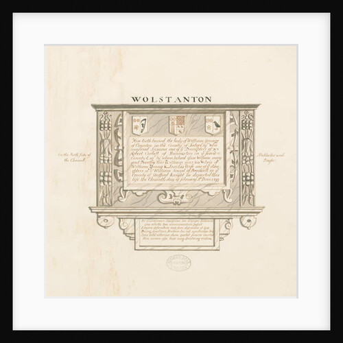 Wolstanton Church - Wall Monument to William Yonge of Caynton by School English