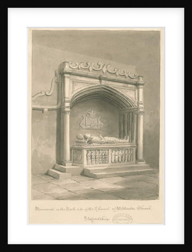 Wolstanton Church - Monument by John Buckler