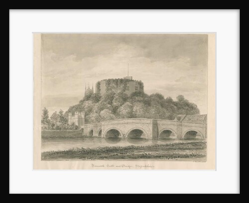 Tamworth Castle and Bridge by John Buckler