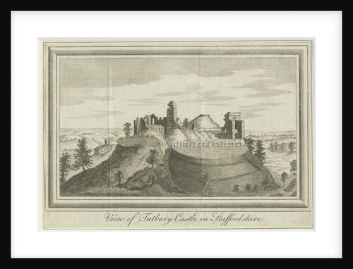 Tutbury Castle - East View by School English