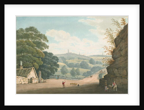 Wolverhampton - Distant view from Tettenhall: water colour painting, 1837 by Robert Noyes
