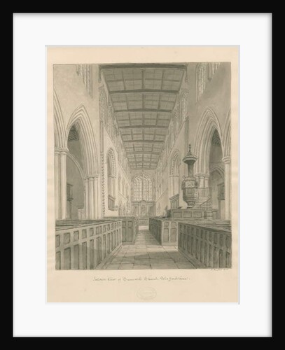 Interior of Tamworth Church by John Buckler