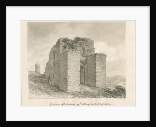 Tutbury Castle - Remains of the Gateway by John Buckler