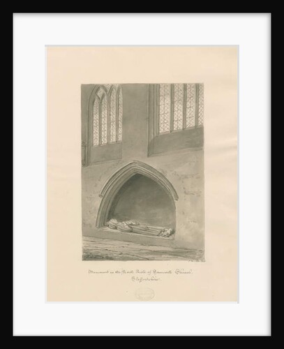 Tamworth Church - Monument of priest by John Buckler