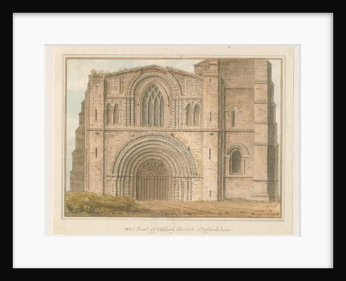 Tutbury Priory Church - West Front by John Buckler