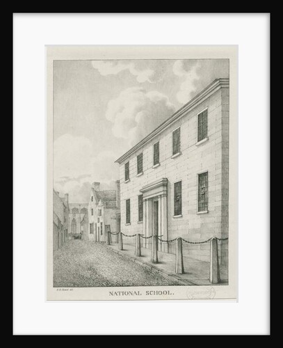 Tamworth - National School: lithograph, nd [1796-1865] by Etienne Bruno Hamel