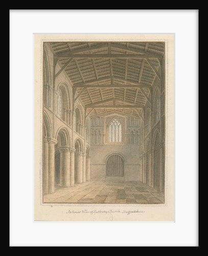 Interior of Tutbury Priory Church by John Buckler