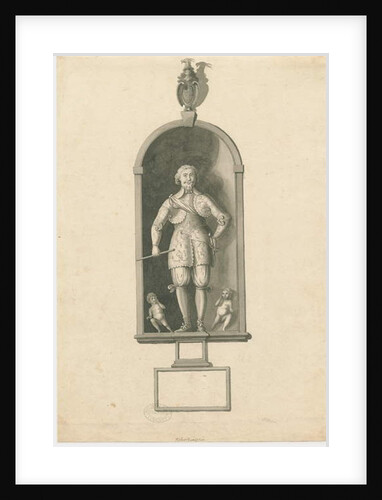 Wolverhampton - Statue of Admiral Richard Leveson in St. Peter's Church by Stebbing Shaw