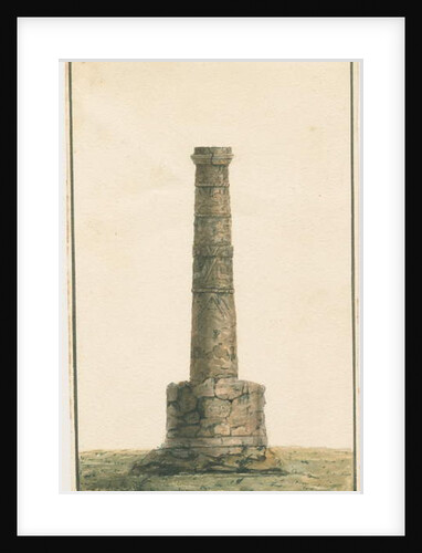 Wolverhampton - Saxon Pillar in St. Peter's Church-yard by School English