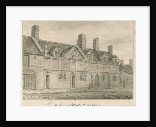 Uttoxeter Town - Almshouses by John Buckler
