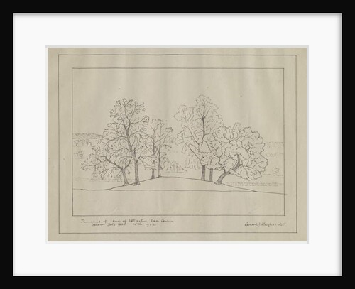 Uttoxeter - 'Tumulus at end of Uttoxeter Race Course': architectural print, 12009 by School English