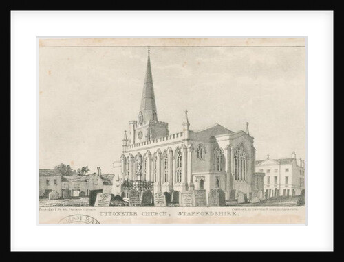 Uttoxeter Church [New]: lithograph, nd [c 1839] by School English