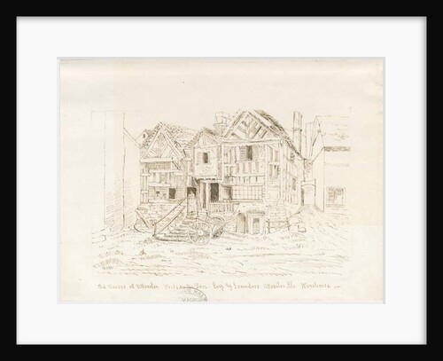 Uttoxeter Town - Ale Warehouse: pen and ink drawing, nd [?mid 19th cent] by John Robert Fernyhough