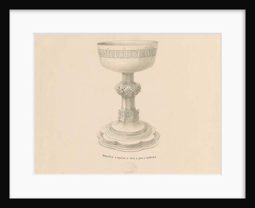 Teddesley Park - Chalice: pen drawing, nd [?19th cent] by George Buckler