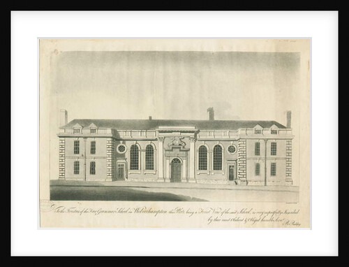 Wolverhampton - Grammar School: engraving, nd [1797] by School English