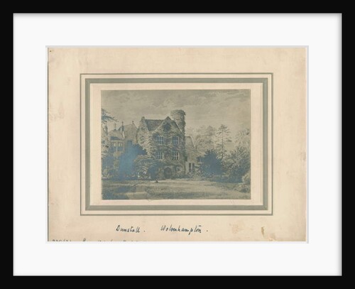 Wolverhampton - Dunstall Hall: photograph of a water colour painting by School English