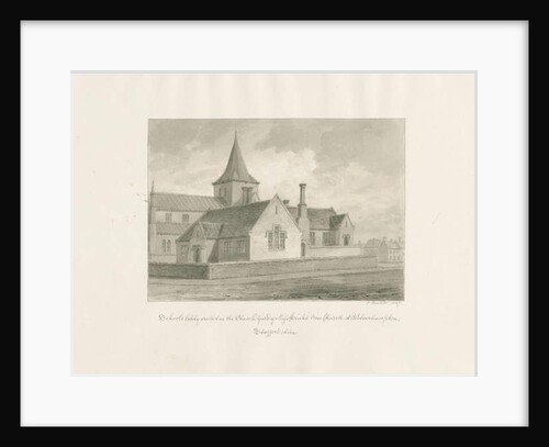 Wolverhampton - Schools in St. Mary's Church-yard by John Buckler