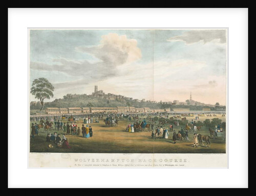 Wolverhampton - Race Course: coloured lithograph, nd [c 1826] by Robert Noyes