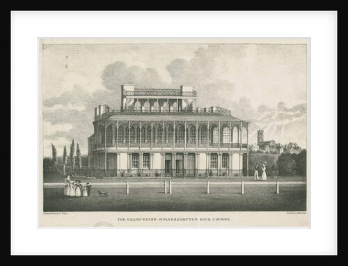Wolverhampton - Grand Stand at Race Course: lithograph, nd [mid 19th cent] by Robert Noyes