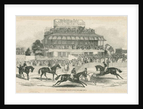 Wolverhampton - Grand Stand: woodcut engraving, nd [c 1844] by School English