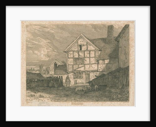 Wolverhampton - Ruins of a half-timber house by Paul Sandby Munn