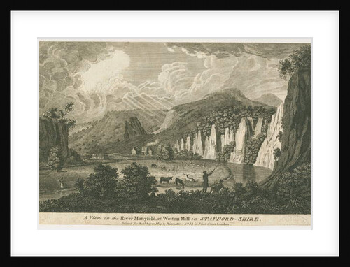 Wetton - Manifold Valley: etching, nd [19th cent] by School English