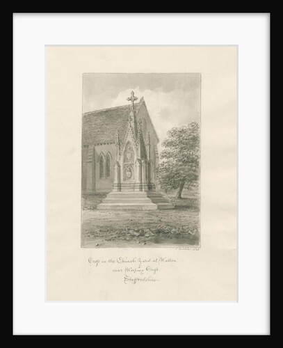 Walton-on-the-Hill Church - Church-yard Cross by John Buckler